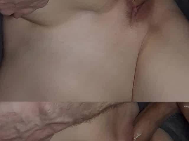 Watch My Stepsister's Pussy Stretch as She Swallows My Cock Whole.