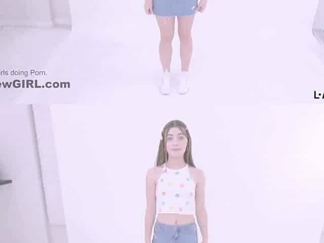 Gorgeous teen model got tempted by the producer