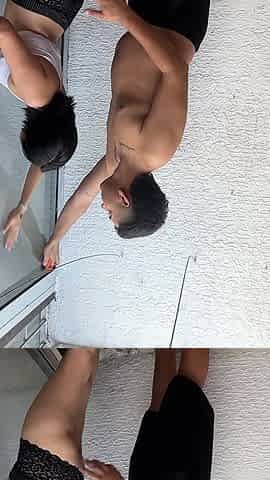 Watching My Stepsister Horny Naked in the Yard I Get Very Horny and End up Fucking Her Hard and Rich