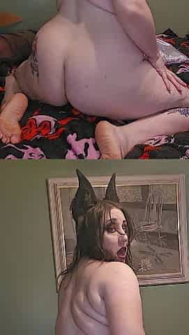 Bulky Booty Punk Gal Rides Large Toy