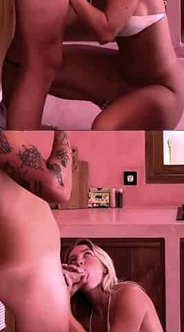 Rebecca McLeod Rides Him On Kitchen Counter Onlyfans Video