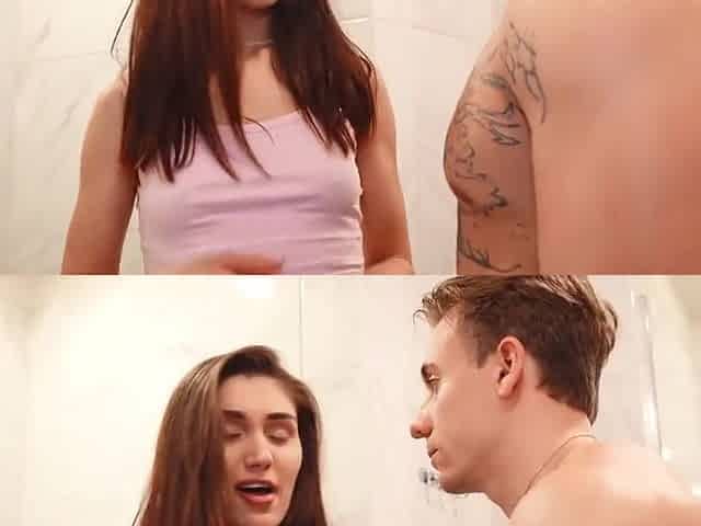 Step-daugter Gets Cleaned And Hard Fucked With Stepdads Cock