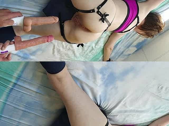 Omg! It's Alive!!! Double Penetration Could Be Better if You Use Two Thrusting Dildos