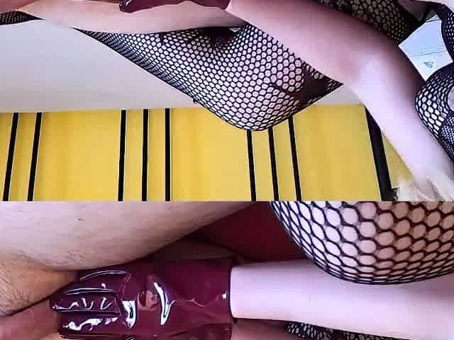 Hisglovelady - Multiple Orgasm Leather Gloves Hadjob From