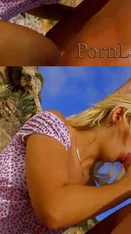 Cumshot in mouth after anal fuck with blonde teen
