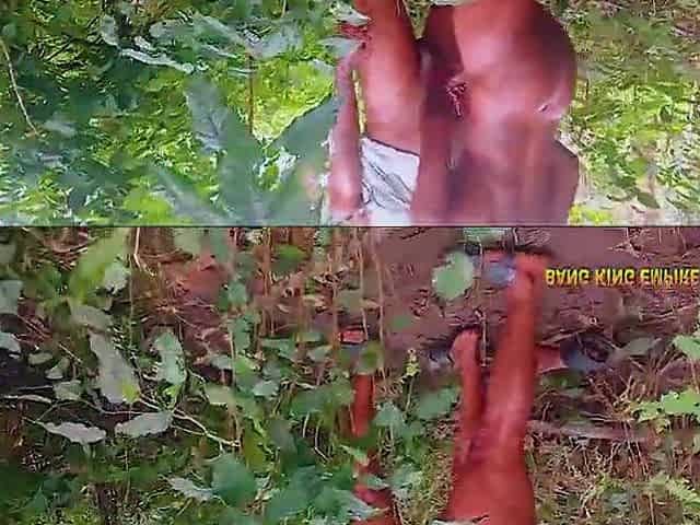 Slender soft Afro wife screwed village farmer and cum twice in gratification