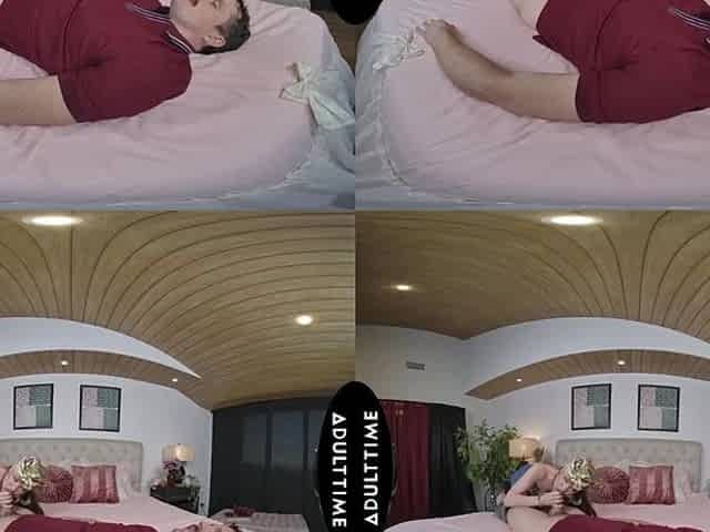 UP CLOSE VR - U See Your Girlfriend Alison Rey Bang Her Roommate To Boost His Mood - CUCKOLD POV