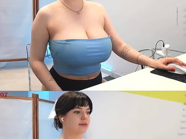 Lovlybambi, Big Natural Tits, Fingering, Solo