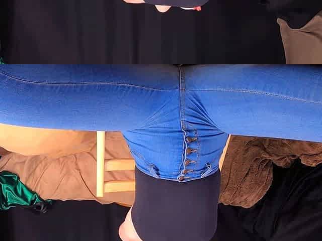 Flexibility and Fetish Teasing in Jeans and Leotard - Misha
