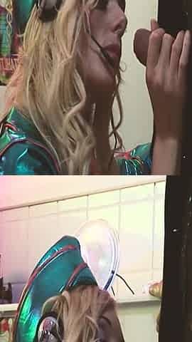 Horny Amazons Scene 4 Blonde MILF with Big Tits in Lingerie Enjoys Fucking in the Office