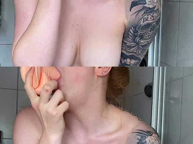 Big boobs milf masturbates with her dildo