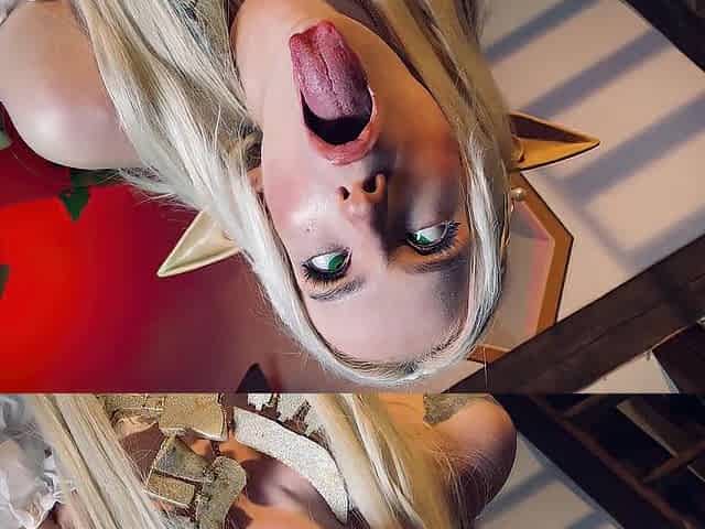 Elf Princess ZELDA roughly banged by Stranger! REAL LIFE ANIME - Ahegao Cosplay Gal