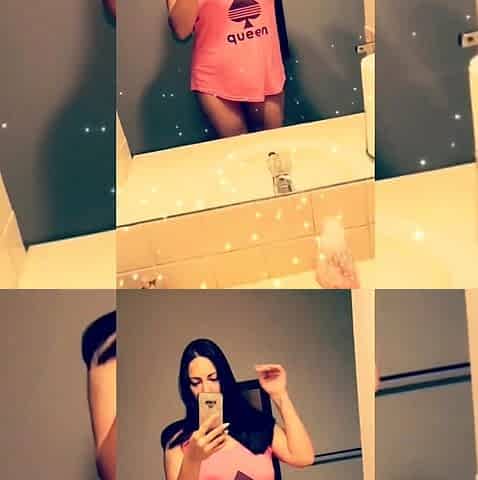 Cute amateur brunette naughty in solo jerking show on camera