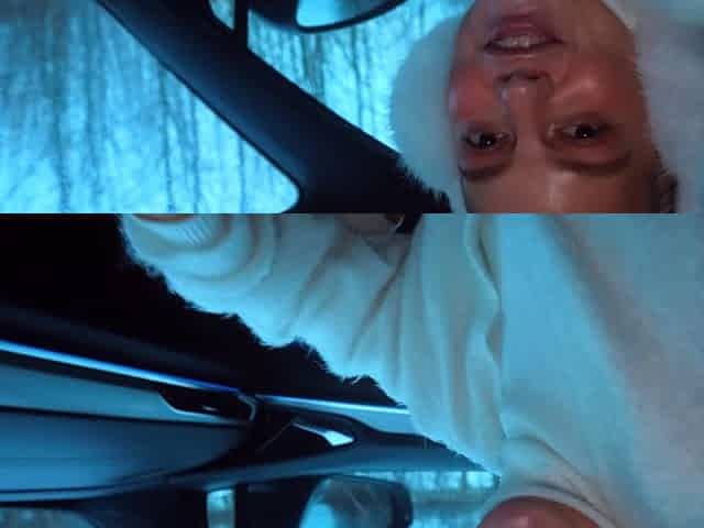 Slutty schoolgirl sucks stranger in car
