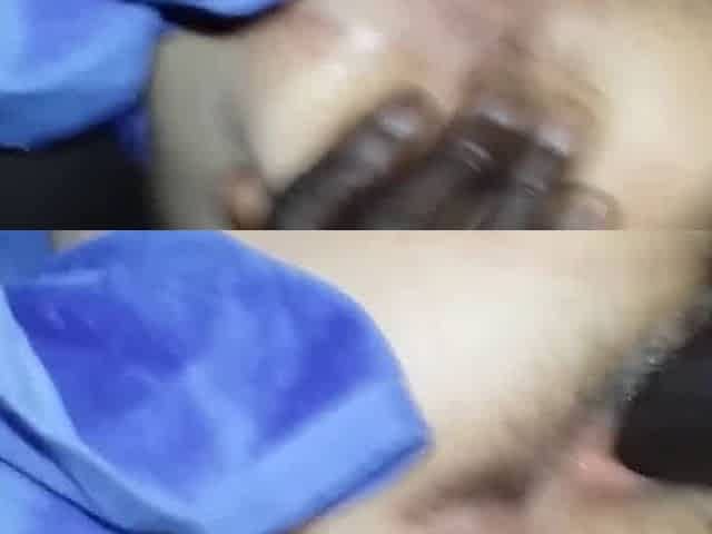 Our friend's black cock all inside my wife