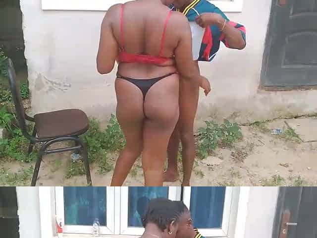 That babe was enjoying her guy in the Bush til this babe started doing exercise bang