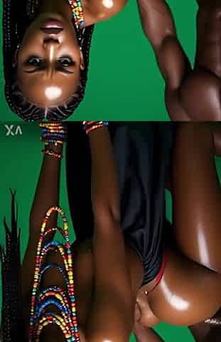 Ai tribal Nigerian sweetheart drilled by large ebony weenie