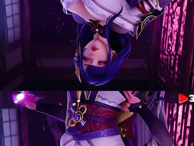 A thug broke into Raiden Shogun's place at night and banged her in each aperture [AI]