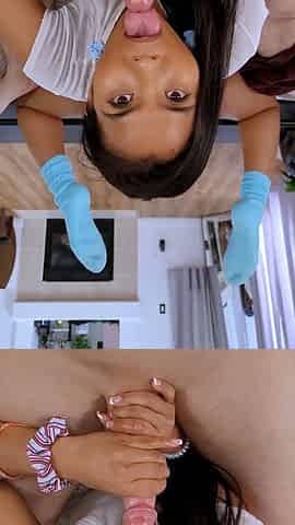 POV - Filipina Blowjob After Work