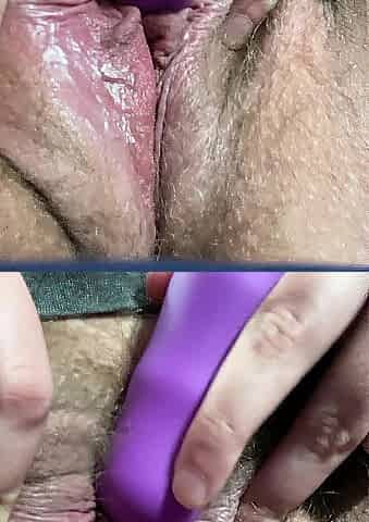 Look how wet my twat gets with my dildo