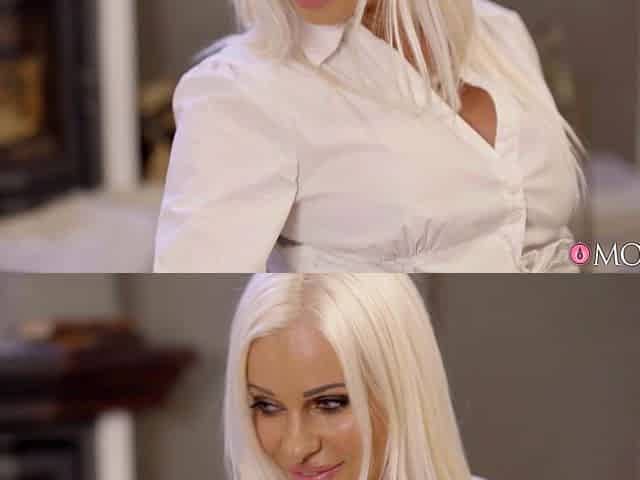 Sexy Blonde Teen Fucks Lesbian MILF Maid