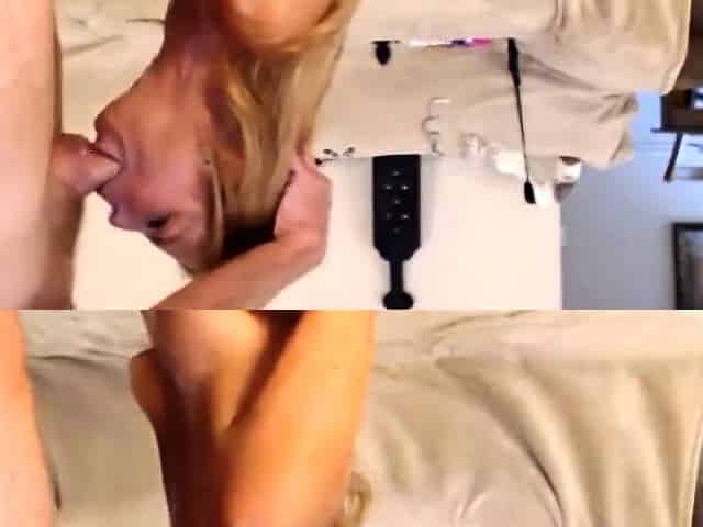 Amateur Cougar Takes on a Big Cock for a Rough Face Fuck
