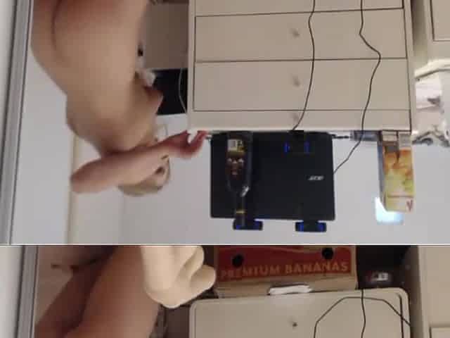 Riding My Dildo Against the Morror