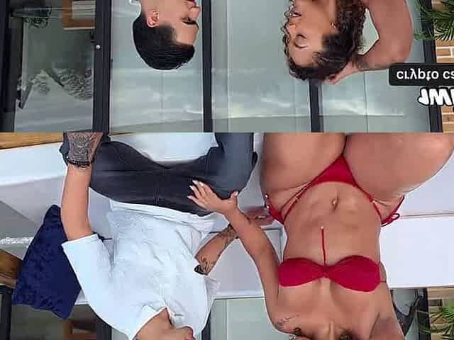 Outdoor bj with Ebony Morelli's huge, raw cunt. Danyel Mast delivers and receives the prize - steamy hard-core porn!