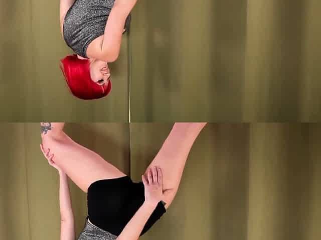 Curvy Redhead MILF Samantha Sinz Hot Nude Yoga Porn