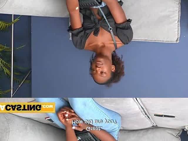 Virginal Black Latin chick Amateur Takes It Coarse In 1st Anal Casting