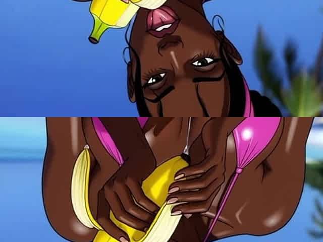 Beach Slutty: Sexy African Girl Enjoys Life on a Paradise Beach and Unexpectedly Meets a Lustful White Guy