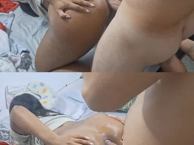 Rich black gal was anal drilled by her math teacher