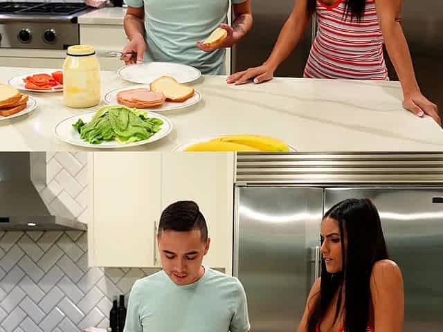 Latina teen stepsis annoys and fuck stud