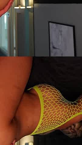 MILF in Fishnet Moans While She Gets Her Pussy Filled