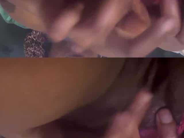 Galaxydoll fingering her vagina previous to daybed