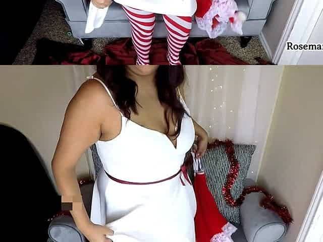 MILF Christmas Lingerie Try on