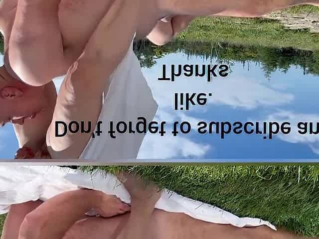 I wanted sex outdoors and then this babe piddled in my throat