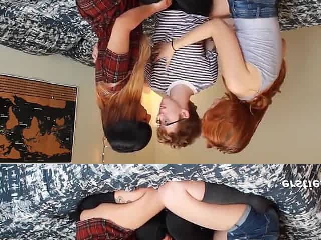 Amazing Amateur Lesbian Threesome