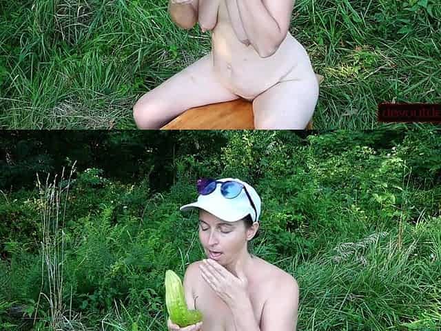 MILF Sucks, Grinds, and Squirts on Bitter Melon Outdoors
