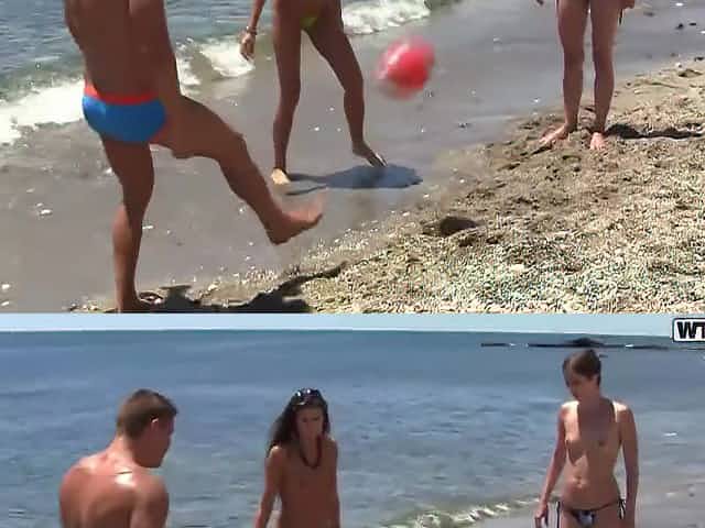 Real Intercourse Party On The Sunny Beach