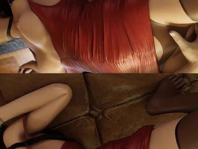 3D sluts Claire Redfield and Ada Wong fucked in compilation