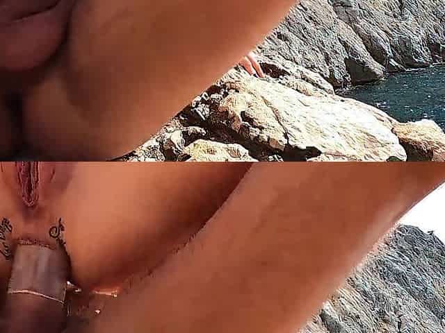 The lifeguards noticed us right away but that guy kept banging my booty in any case