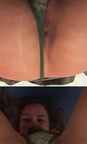 Hot tattooed ebony babe fucked in POV from his BBC on the couch