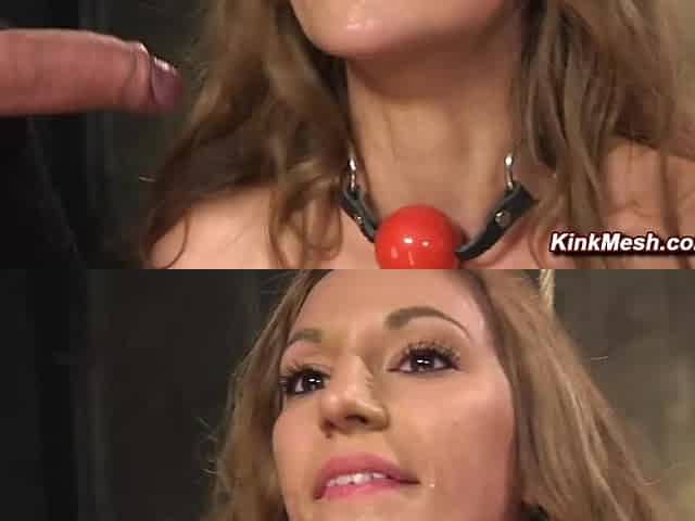Stunning bondage newbie anal fucked