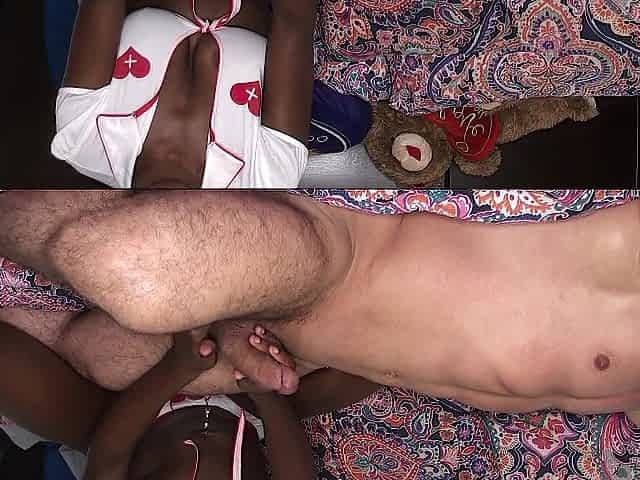 Fierce throat devours dong until orgasm leaves silence and smoke