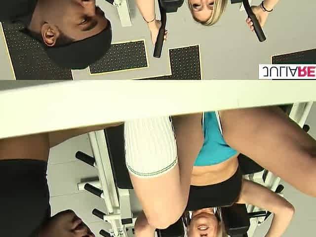 Hottie swallows cum after a hard screw by a monster ebony ramrod