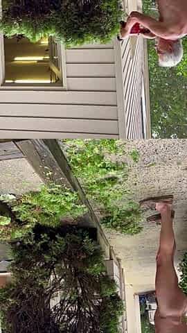 Nakedman15 In nature's garb gardening