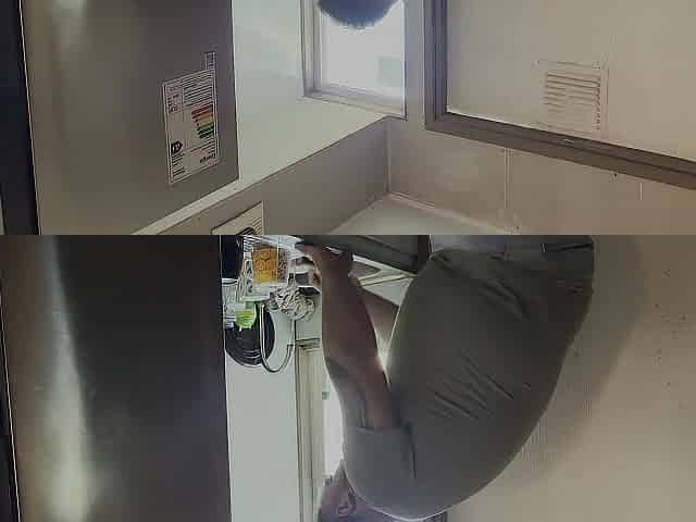 Banging during the time that we were in the kitchen