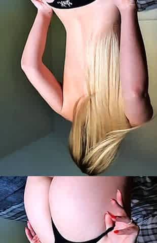 Blonde teen amateur teasing solo