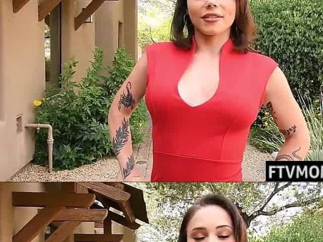 Hot brunette hair mother i'd like to fuck public fap session